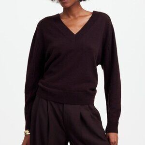 Madewell Relaxed Cashmere V Neck Sweater